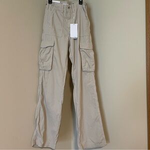 Bershka Light Tan Cargo Straight Size 2